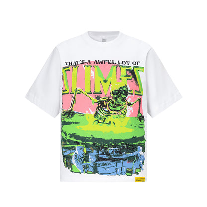 Oversized Short Sleeve Graphic Tee Dropped Shoulder Streetwear Summer Casual T-Shirt | Purple Haze