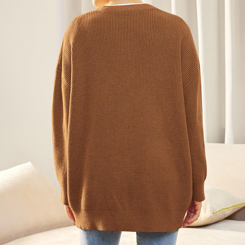 LILLUSORY Women Oversized Cardigan Sweater Fall Outfits Cloth Fashion V Neck Knit Button Front Casual Trendy Tops