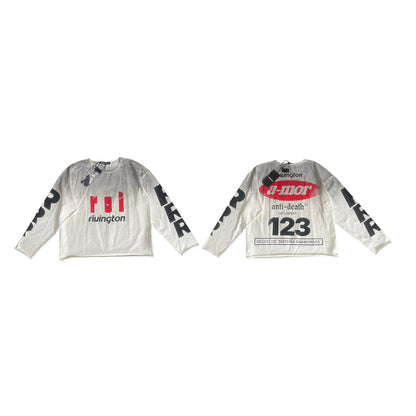 Amor Roi Enemy LS T-Shirt - Max White
