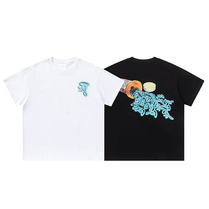 Unisex Graphic T-Shirt Crew Neck Short Sleeve Casual Streetwear Top