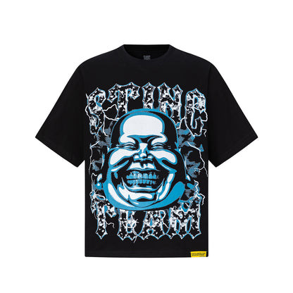 Oversized Short Sleeve Graphic Tee Dropped Shoulder Streetwear Summer Casual T-Shirt | Murk Wave