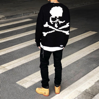 MASTERMIND WORLD Black Oversized Skull Sweater
