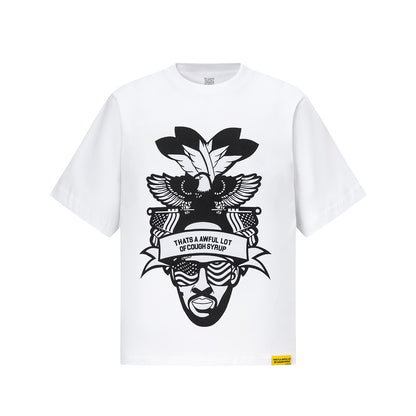 Oversized Short Sleeve Graphic Tee Dropped Shoulder Streetwear Summer Casual T-Shirt | Codeine Knit
