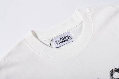 Satoshi Logo Tee - White