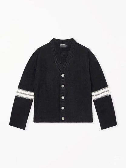 Striped Cashmere Cardigan