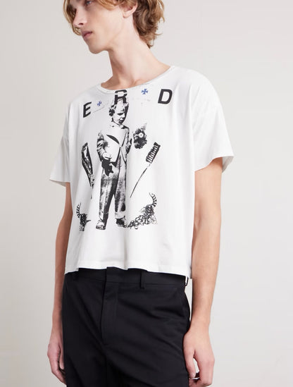 Katholisches Toothbrush T-Shirt - Faded White