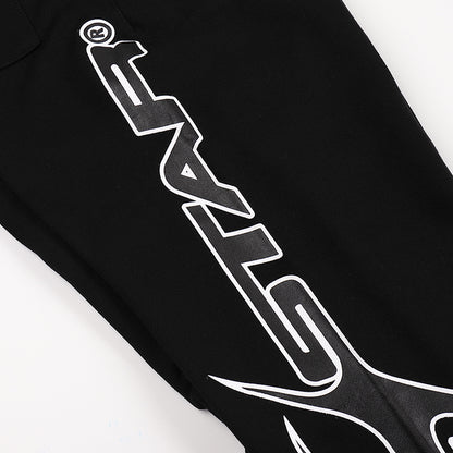 Hellstar Path To Paradise Flare Sweatpants 'Washed Black'