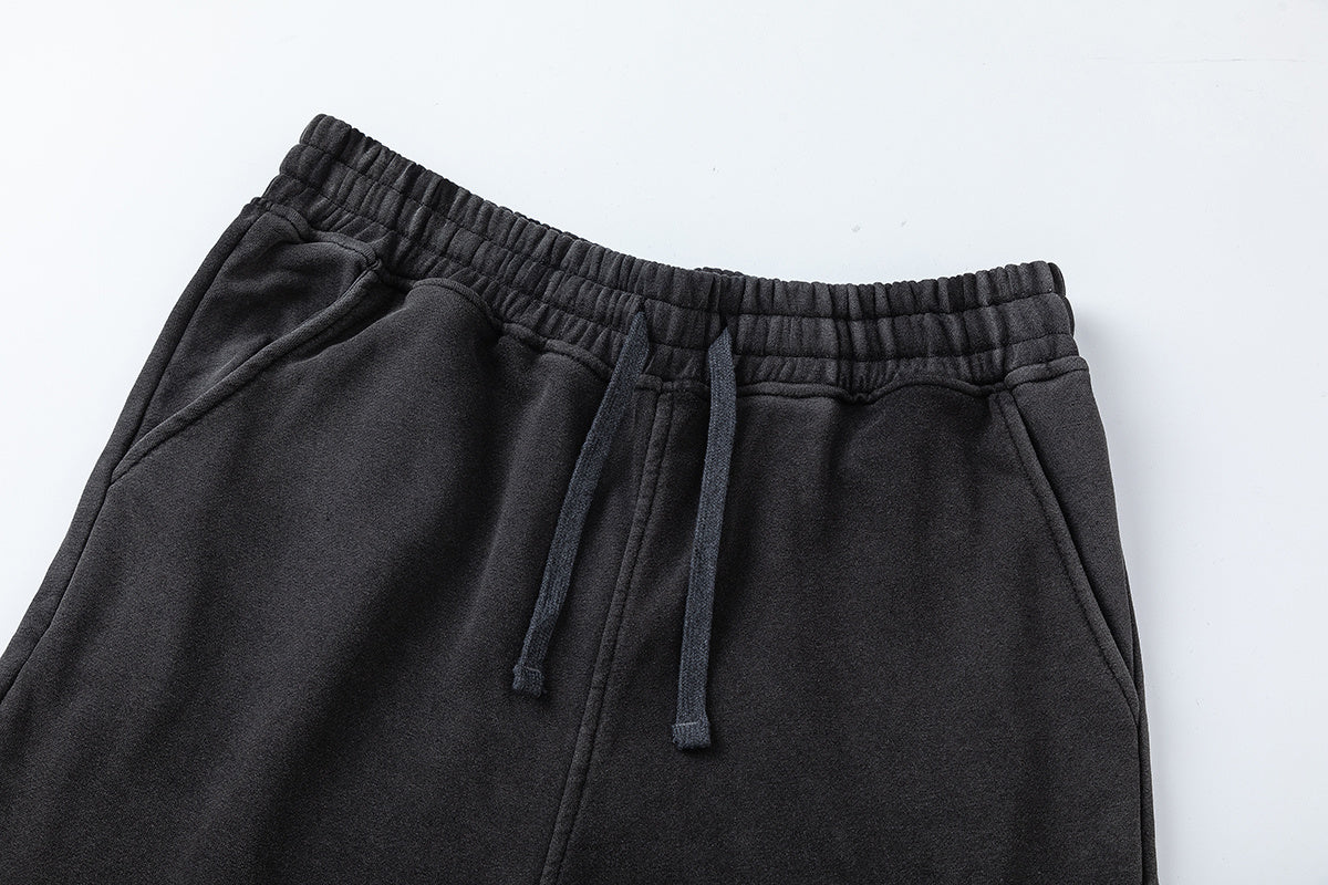 Trapstar black and charcoal graphic T-shirt and drawstring shorts set with contrast stitching - view 14