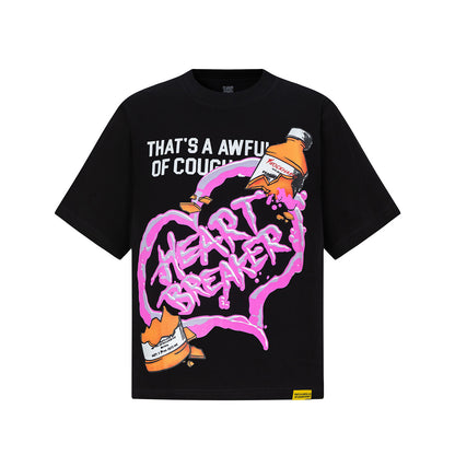 Graphic Slogan Tee Oversized Streetwear Casual Summer Cotton T-Shirt | Syrup Drop