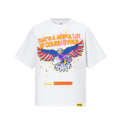 Oversized Short Sleeve Graphic Tee Dropped Shoulder Streetwear Summer Casual T-Shirt | Slow Pour