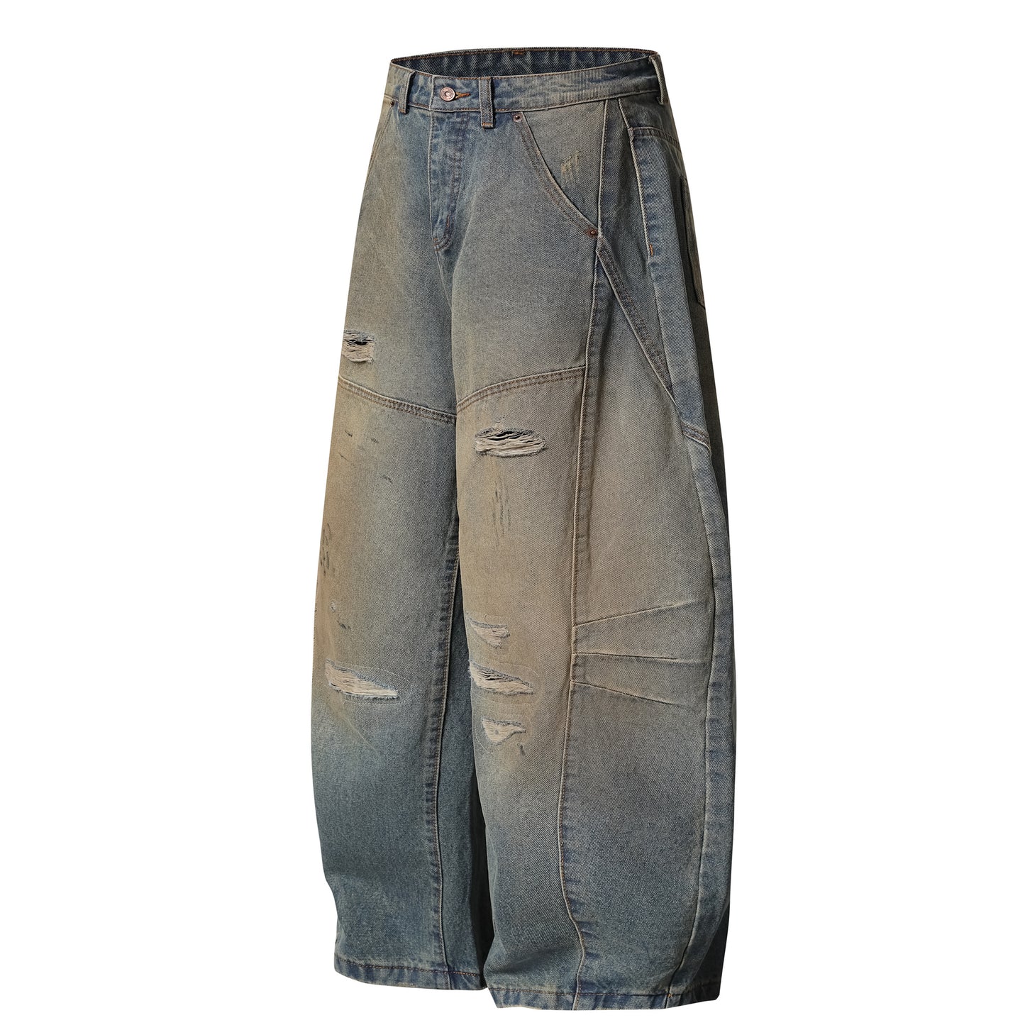 Rip Arc Wide Leg Jeans - Front and Back Combined 1