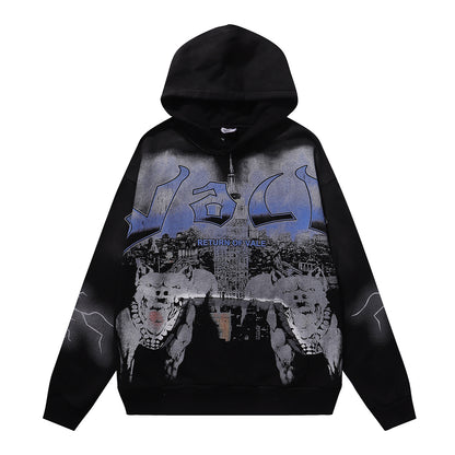 Vale Forever The Dogs Pullover Hoodie 'Vintage Black'