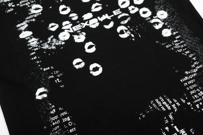 Nexoule Lip Print Graphic Tee Oversized Short Sleeve Streetwear Y2K Vintage Grunge Summer T-Shirt | Lip Riot