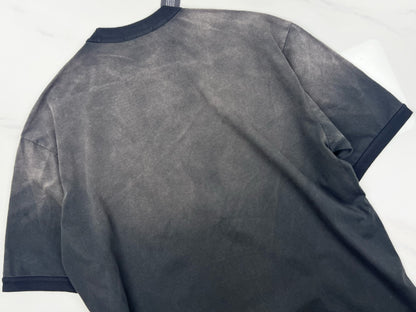 Represent Ringer T-Shirt / Stained Black