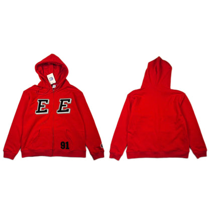 Eric Emanuel EE Felt Zip-Up Hoodie