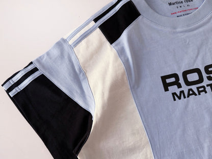 Martine Rose Oversized Panelled T-Shirt / Blue