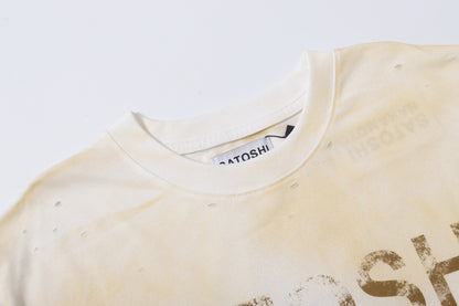 LOGO DIRT TEE IN DIRTY WHITE