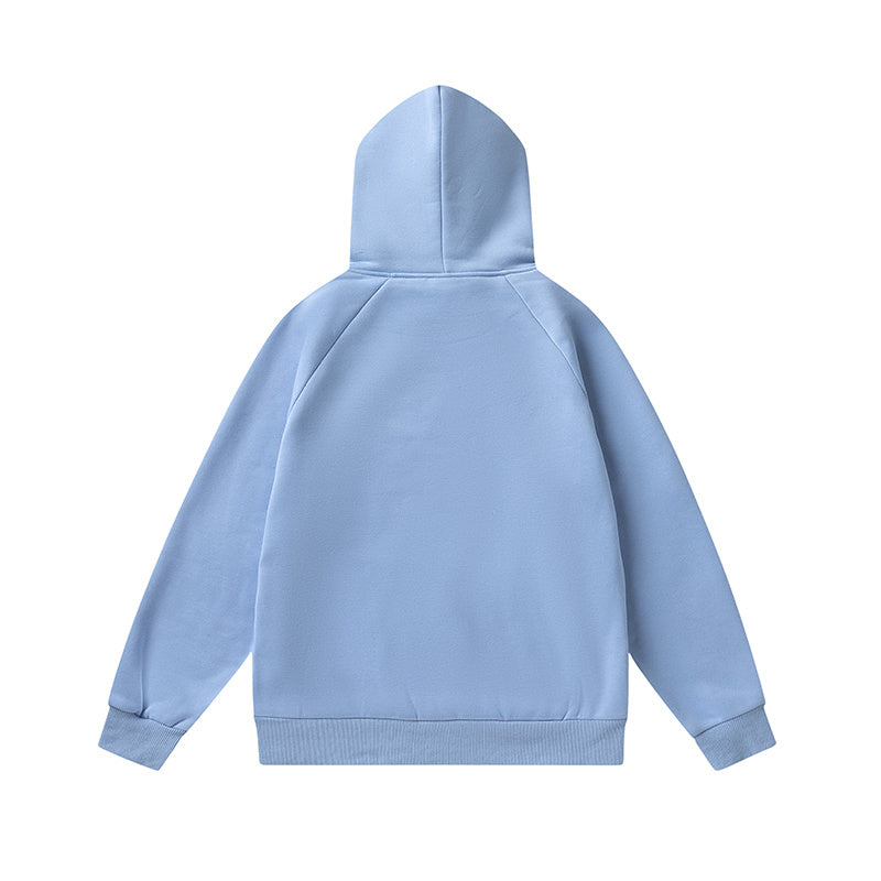 Light blue Trapstar graphic hoodie and matching joggers tracksuit set with drawstrings and zip hems - view 14
