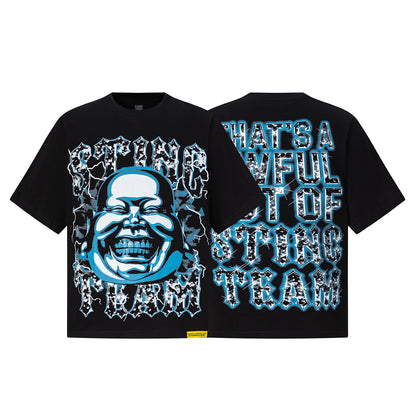 Oversized Short Sleeve Graphic Tee Dropped Shoulder Streetwear Summer Casual T-Shirt | Murk Wave