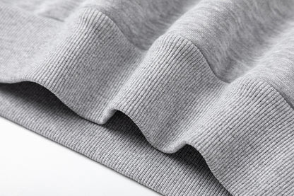 Solid Light Gray Fleece Pullover Sweatshirt Soft Thick Knit Casual Loose Fit Cozy Everyday Streetwear Hoodie | Ash Fleece