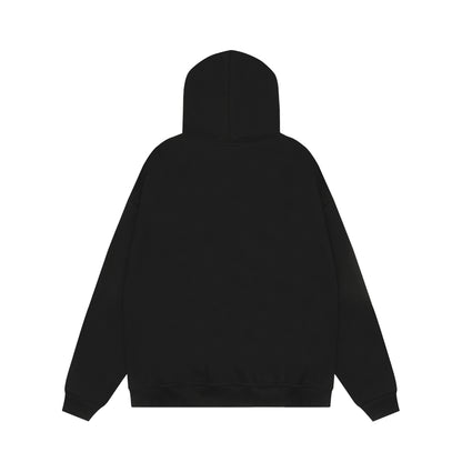 Women's RVNTENG Faux Fur Trim Hood Fleece Lined Full Zip Hoodie Sweatshirt Letter Print Oversized Warm Winter Jacket