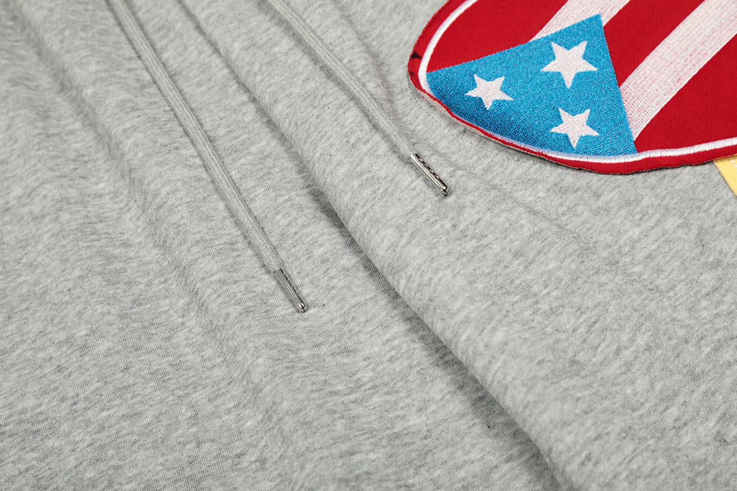 Women's RVNTENG 21 American Flag Heart Patch Embroidery Balloon Wide Leg Sweatpants Elastic Waist Drawstring Y2K Streetwear Jogger Pants