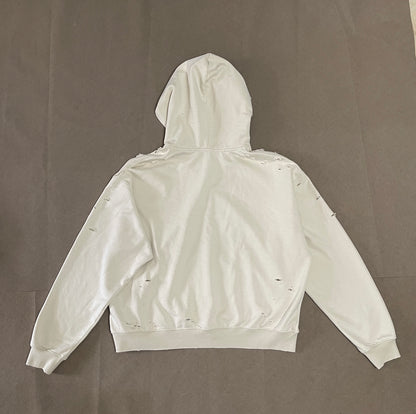 Motoslug Distressed Zip Hoodie