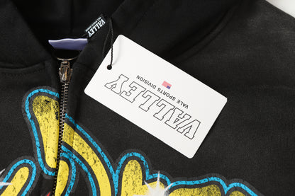 Taz Zip Up Hoodie (Black)