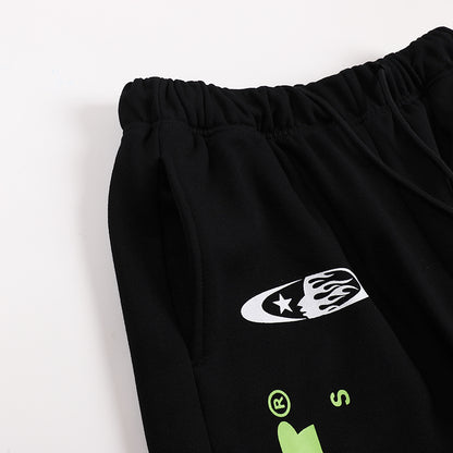 Hellstar Sports Lime Green Runner Sweatpants 'Black'