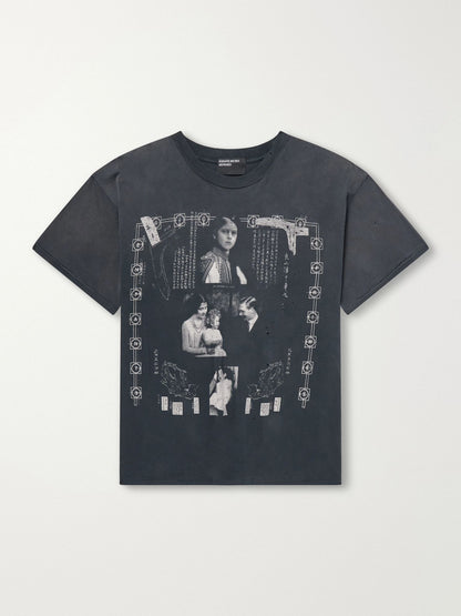 'The Little One's Parents' Distressed Printed Cotton-Jersey T-Shirt