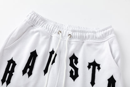 Trapstar Unisex T-Shirt and Shorts Set, Gothic Logo Streetwear Outfit