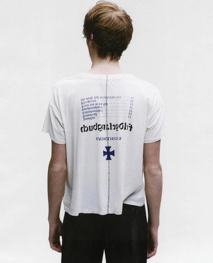 Katholisches Toothbrush T-Shirt - Faded White