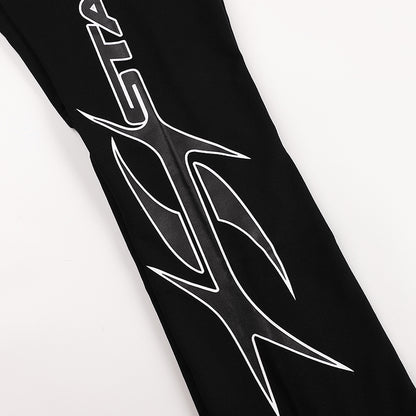 Hellstar Path To Paradise Flare Sweatpants 'Washed Black'