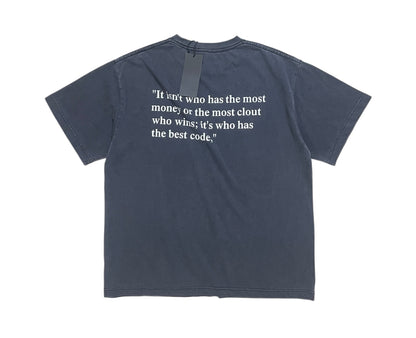 Best Code Tee - Washed Black