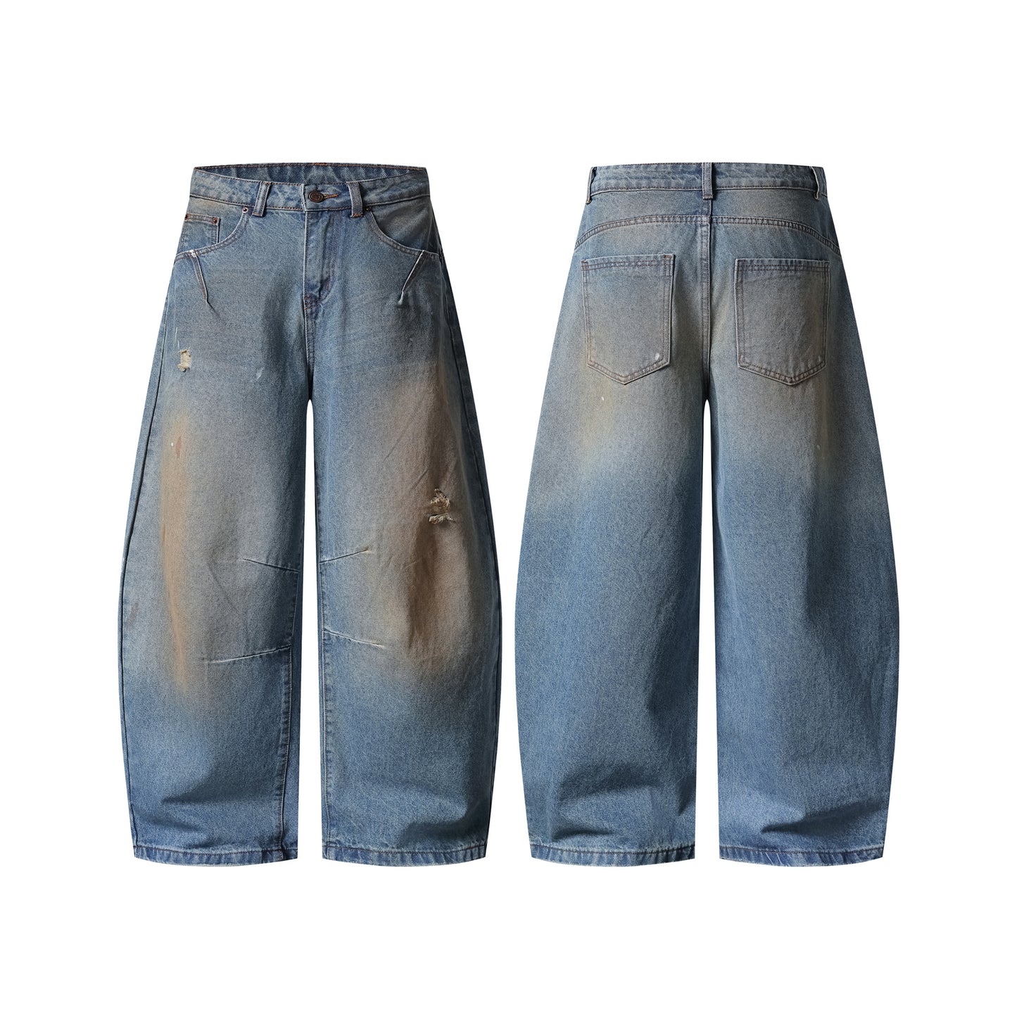 Mud Barrel Wide Leg Jeans - Size Chart