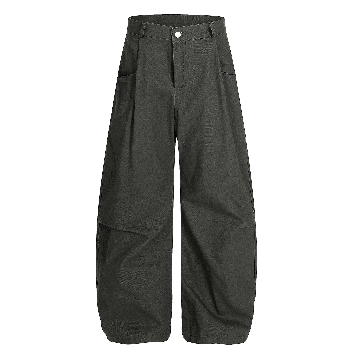 High waist barrel leg wide pants - detail