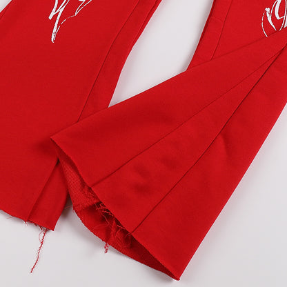 Hellstar Flame Flare Sweatpants