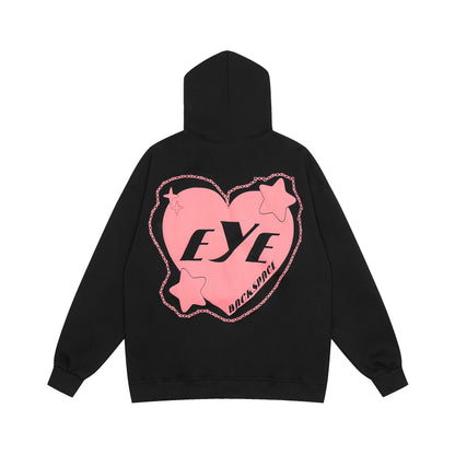 Women's Oversized Graphic Print Hoodie Long Sleeve Pullover Streetwear Casual Fall Winter Sweatshirt