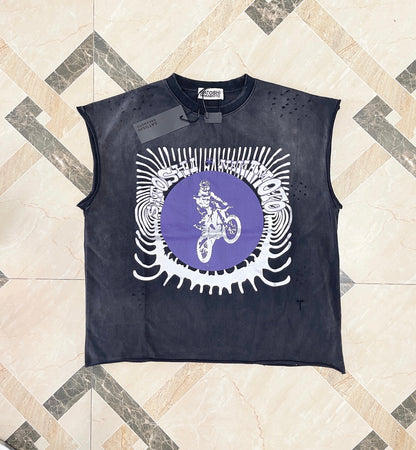 Globe Of Death Tee - Washed Black