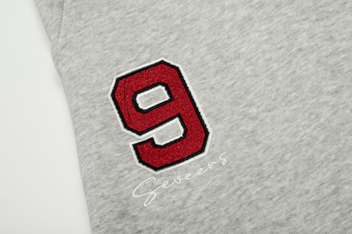 SER Number 9 Flag Embroidery Contrast Waistband Wide Leg Sweatpants Drawstring Metal Ring Hem Y2K