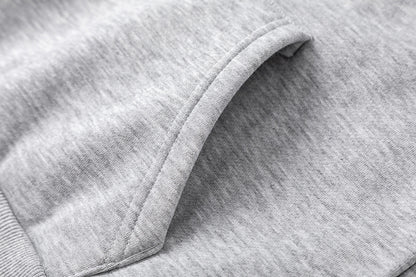 Solid Light Gray Fleece Pullover Sweatshirt Soft Thick Knit Casual Loose Fit Cozy Everyday Streetwear Hoodie | Ash Fleece