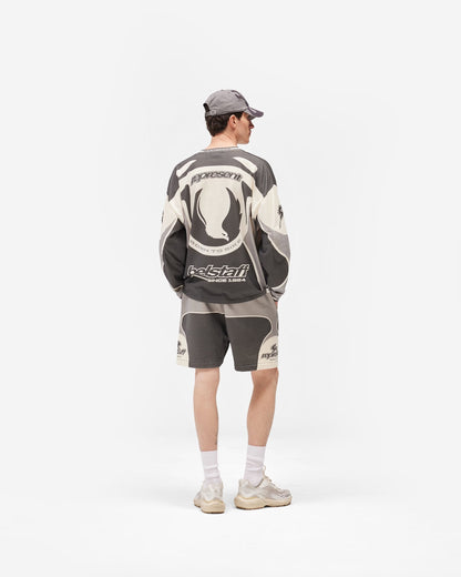 Represent X Belstaff Racing Shorts - Grey Marl