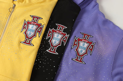 Pluto Clustered Portugal Zip-Up Hoodie