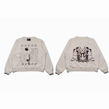 Boy Hurt In Duel Raglan Crewneck