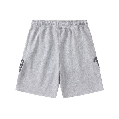 Gothic Letter Print Tee Shorts Set Oversized Short Sleeve Crew Neck Drawstring Streetwear Casual Summer Outfit | Trap Set