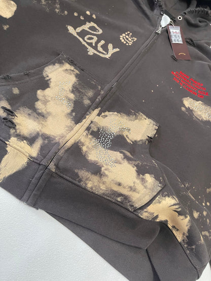 Paly Hollywood Been Amess Zip Hooded Sweatshirt