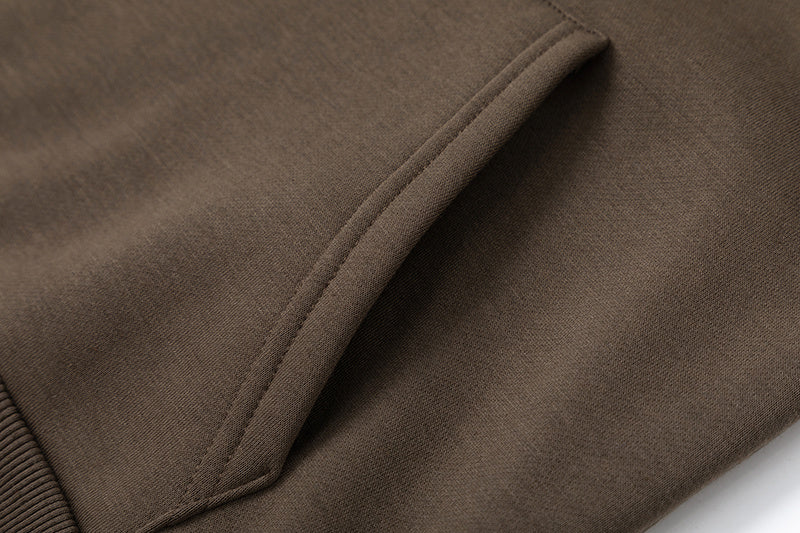 Brown Trapstar graphic pullover hoodie and joggers tracksuit set with drawstrings and elastic waist - view 16