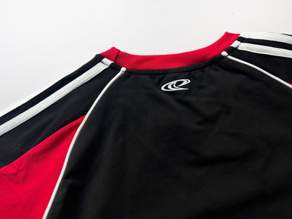 Protocol Index Color Block Raglan Tee Stripe Sleeve Spliced Athletic Retro 90s Sportswear Streetwear T-Shirt | Race Block