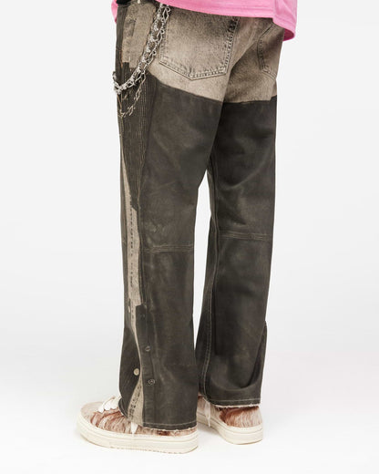 Denim Shotgun Chap Jeans - Grey