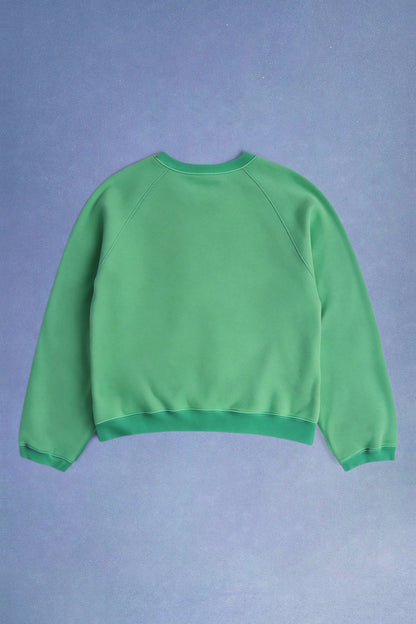 Electric Green Raglan Crewneck